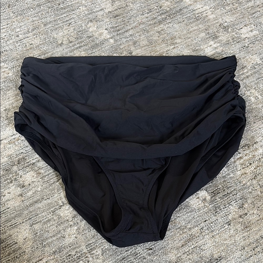 J. Crew XXL Black High-Waisted Swim Bottoms - NWT - rouging